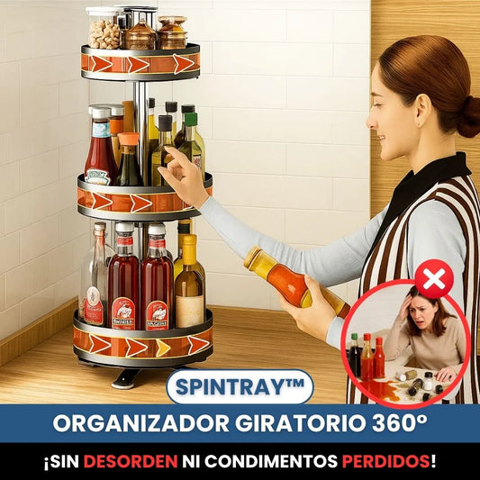 SpinTray™ - Organizador Giratorio 360°