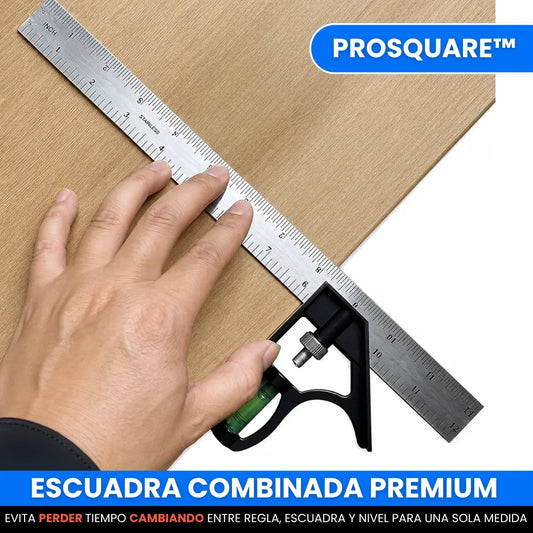 ProSquare™ – Regla Multifuncional de Precisión