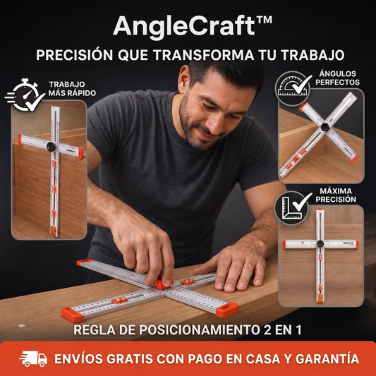 AngleCraft™ – Regla Angular Multifuncional de Precisión