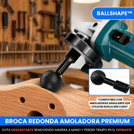 BallShape™ – Broca Esférica Rotativa para Tallado en Madera