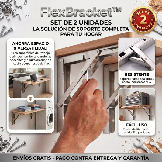 FlexBracket™ – Soporte Plegable de Alta Resistencia