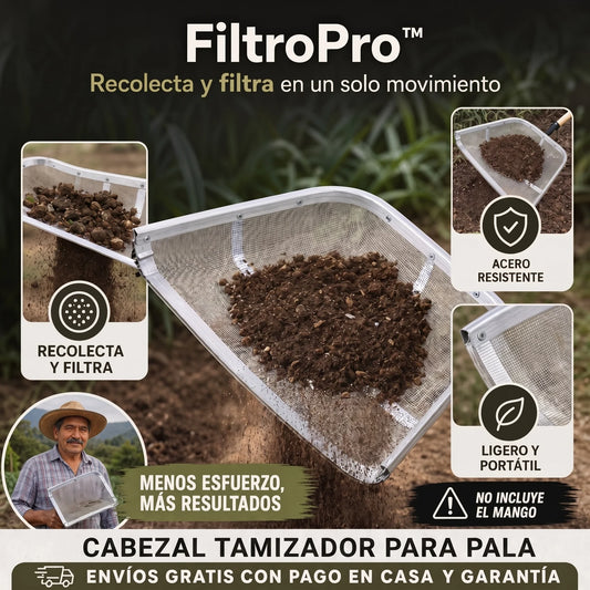 FiltroPro™ – Cabezal para Pala Tamizadora