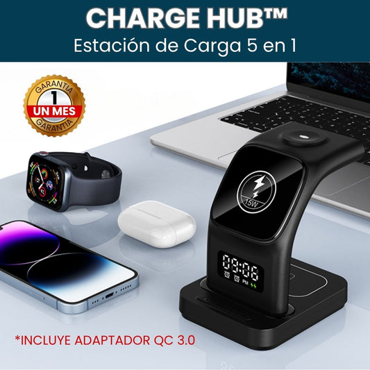 Charge Hub™ - Cargador Inalámbrico 5 en 1