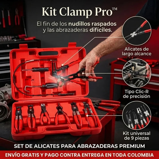 Kit Clamp Pro™ - Kit de Alicates Profesional 9 en 1