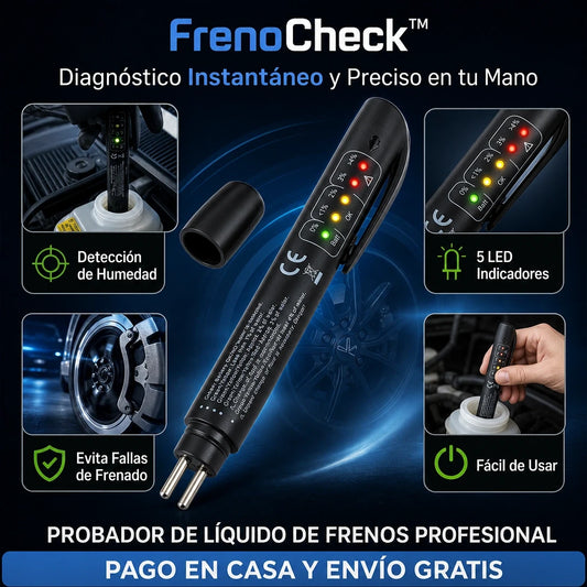 FrenoCheck™ – Detector de Humedad para Líquido de Frenos