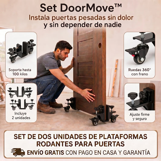 Set DoorMove™ – Plataformas Rodantes para Puertas
