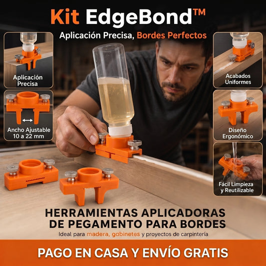 Kit EdgeBond™ – Aplicador Ajustable para Pegado de Cantos
