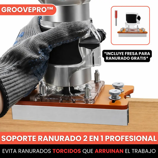 GroovePro™ - soporte ranurado 2 en 1 profesional