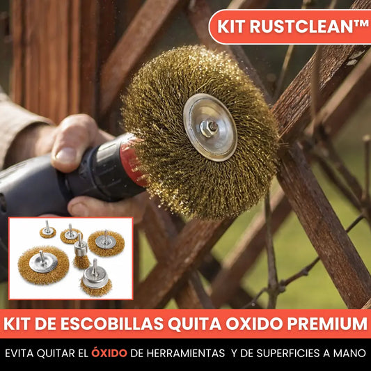 Kit RustClean™ - Kit de Escobillas Quita Oxido Premium