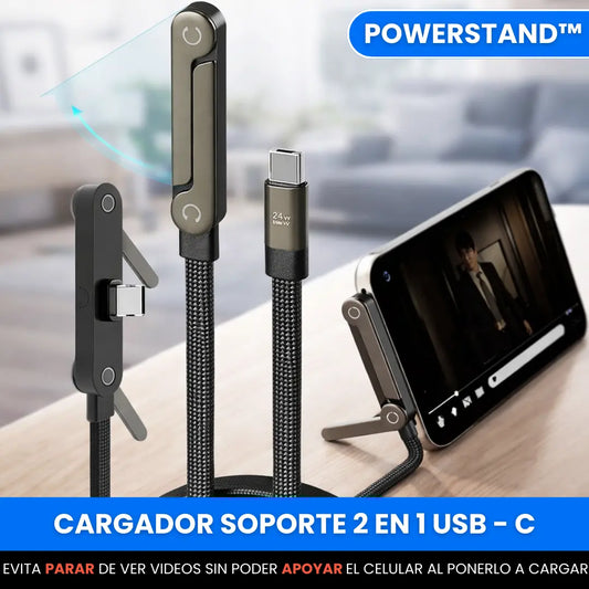 PowerStand™ - Cargador Soporte 2 en 1 USB - C