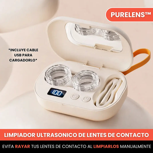 PureLens™ - Limpiador Ultrasonico de Lentes de Contacto