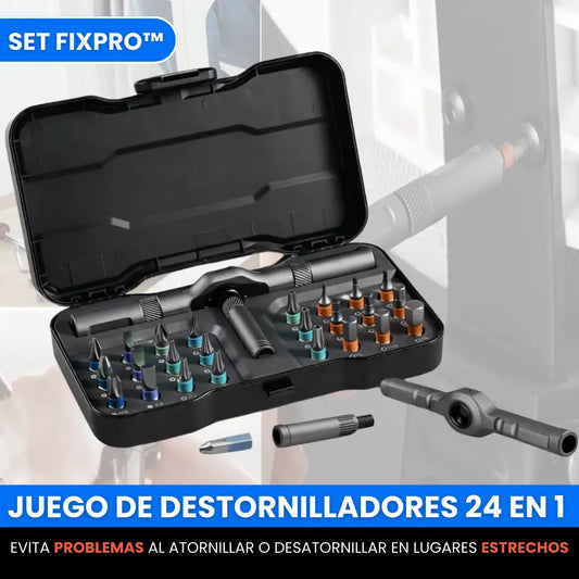 Set FixPro™ - juego de DESTORNILLADORES 24 EN 1
