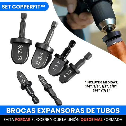Set CopperFit™ - BROCAS EXPANSORAS DE TUBOS
