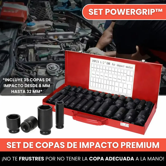 Set PowerGrip™ - Set de Copas de Impacto Premium