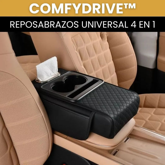 ComfyDrive™ – Cojín Reposabrazos 4 en 1 para Carro