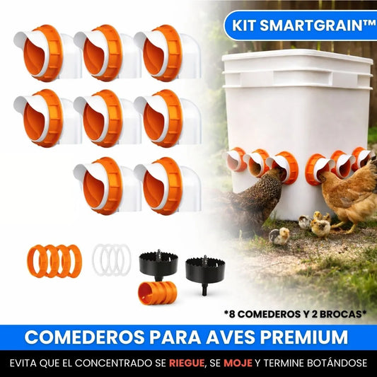 Kit SmartGrain™ - Comederos para Aves Premium