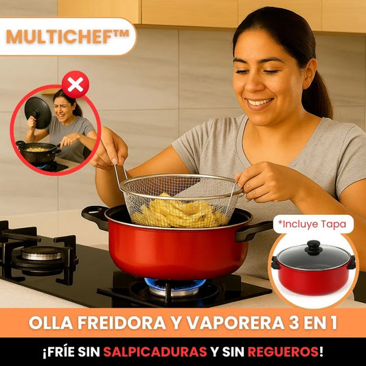 MultiChef™ - Olla Vaporera y Freidora 3 en 1