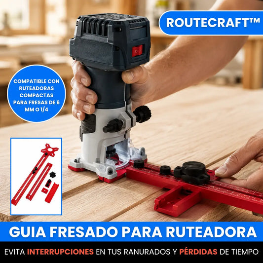RouteCraft™ – Guía Ajustable 4 en 1 para Ruteadora