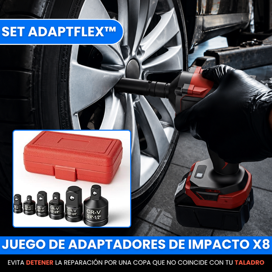 Set AdaptFlex™ – Juego de Adaptadores y Reductores de Impacto
