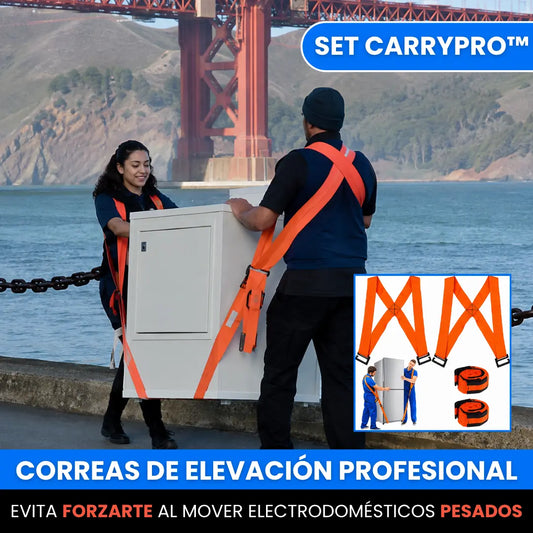 Set CarryPro™ – Correas Elevadoras Ajustables para Mudanzas
