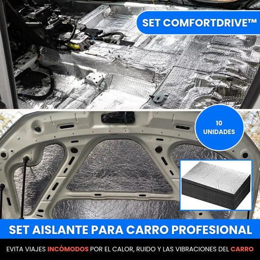 Set ComfortDrive™ – Set Aislante Térmico y Acústico para Carro