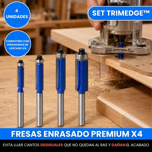 Set TrimEdge™ – Set de Fresas para Corte al Ras