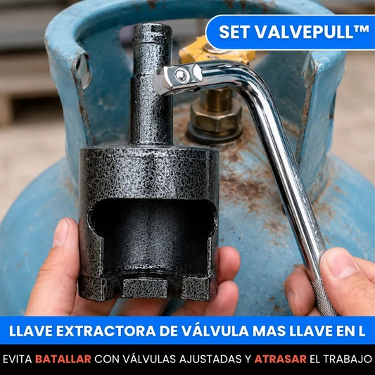 Set ValvePull™ – Llave Extractora de Válvulas para Cilindros GLP
