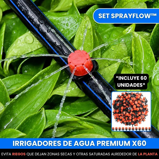 Set SprayFlow™ – Irrigadores de Agua Premium X60