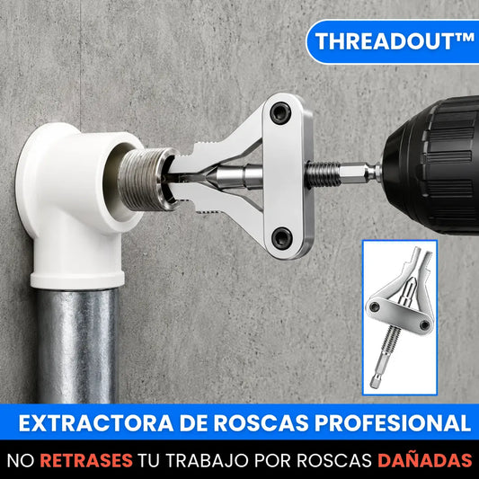 ThreadOut™ – Extractor de Rosscas para Taladro