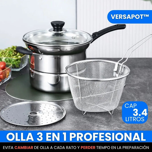 VersaPot™ - Olla 3 en 1 Profesional
