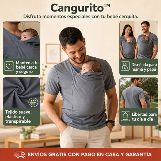 Cangurito™ – Camiseta Canguro Portabebé