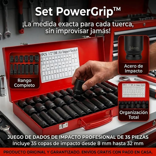 Set PowerGrip™ - Set de Copas de Impacto Premium