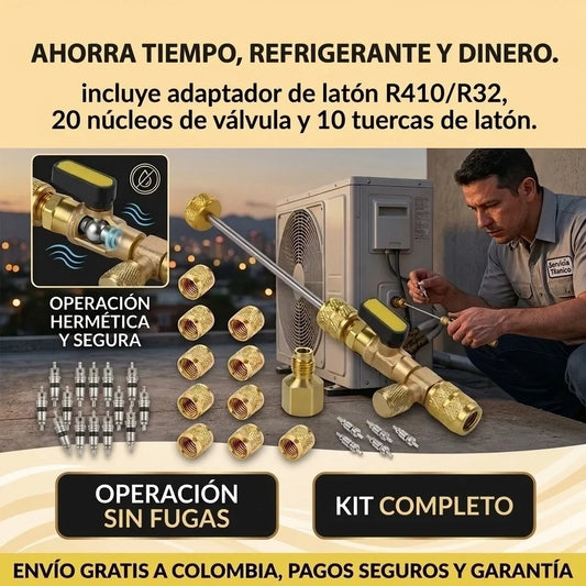 CoolValve™ – Extractor de Núcleo de Válvula para Aire Acondicionado